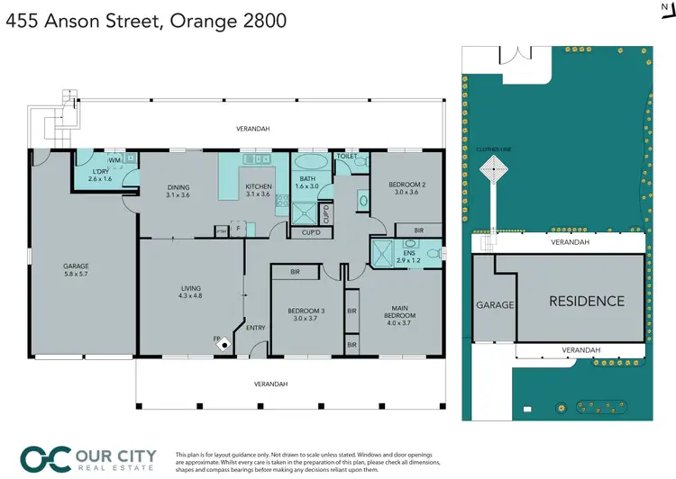 Floorplan of Homely house listing, 455 Anson Street, Orange NSW 2800