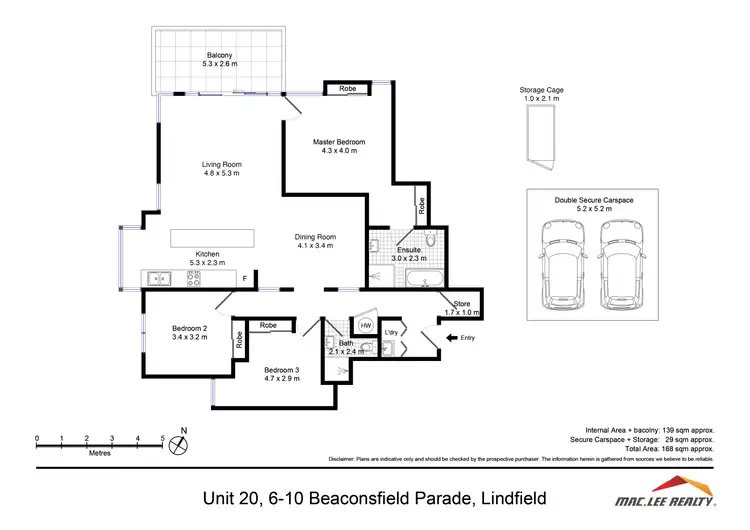 Floorplan of Homely apartment listing, 20/6-10 Beaconsfield Parade, Lindfield NSW 2070