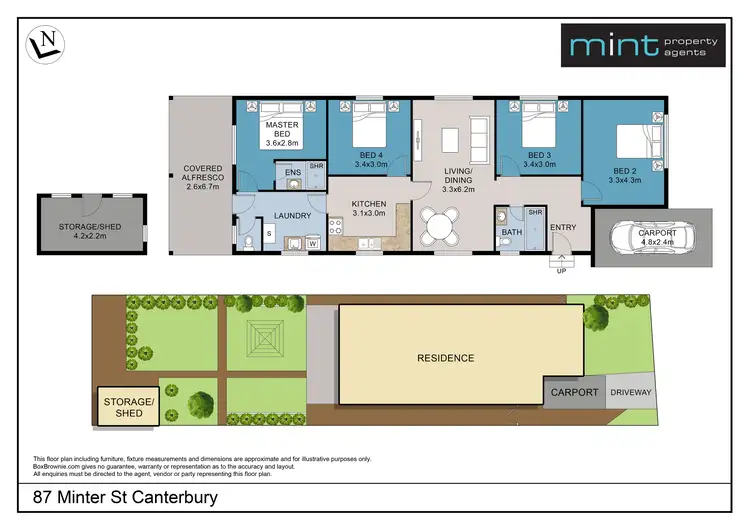 Floorplan of Homely house listing, 87 Minter Street, Canterbury NSW 2193