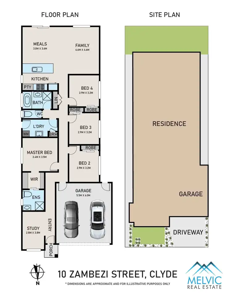 Floorplan of Homely house listing, 10 Zambezi Street, Clyde VIC 3978