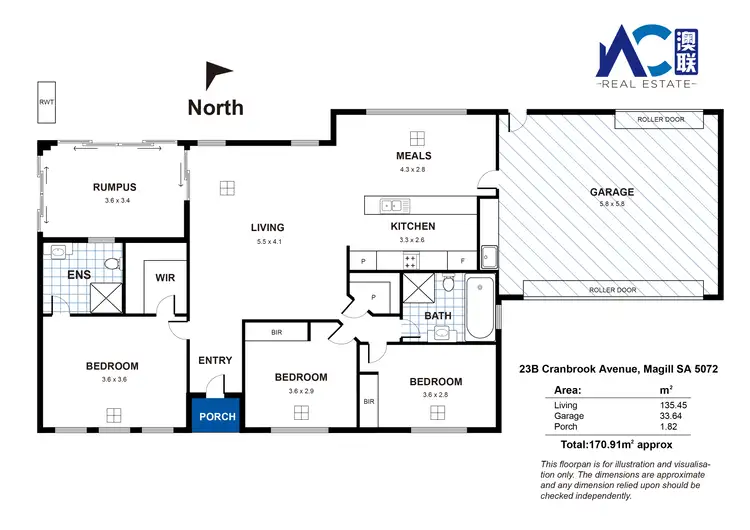 Floorplan of Homely house listing, 23B Cranbrook Avenue, Magill SA 5072