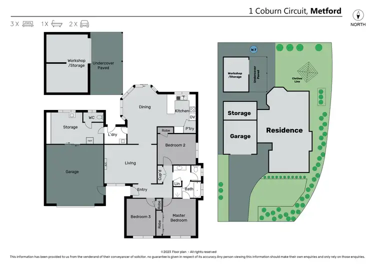 Floorplan of Homely house listing, 1 Coburn Circuit, Metford NSW 2323