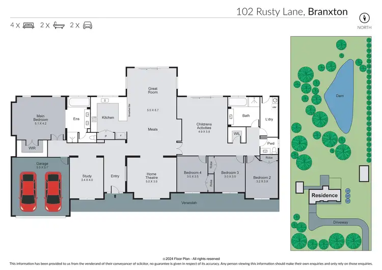 Floorplan of Homely house listing, 102 Rusty lane, Branxton NSW 2335