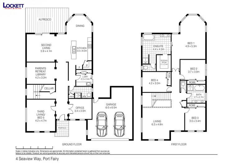 Floorplan of Homely house listing, 4 Seaview Way, Port Fairy VIC 3284