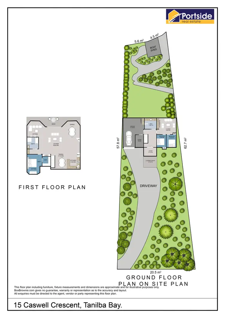 Floorplan of Homely house listing, 15 Caswell Crescent, Tanilba Bay NSW 2319