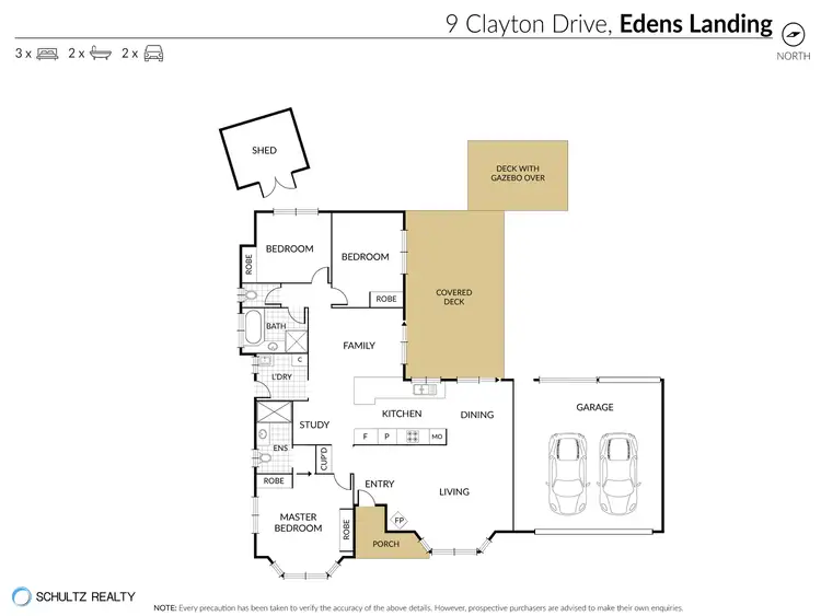 Floorplan of Homely house listing, 9 Clayton Drive, Edens Landing QLD 4207