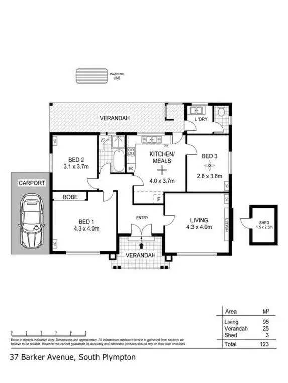 Floorplan of Homely house listing, 37 Barker Avenue, South Plympton SA 5038