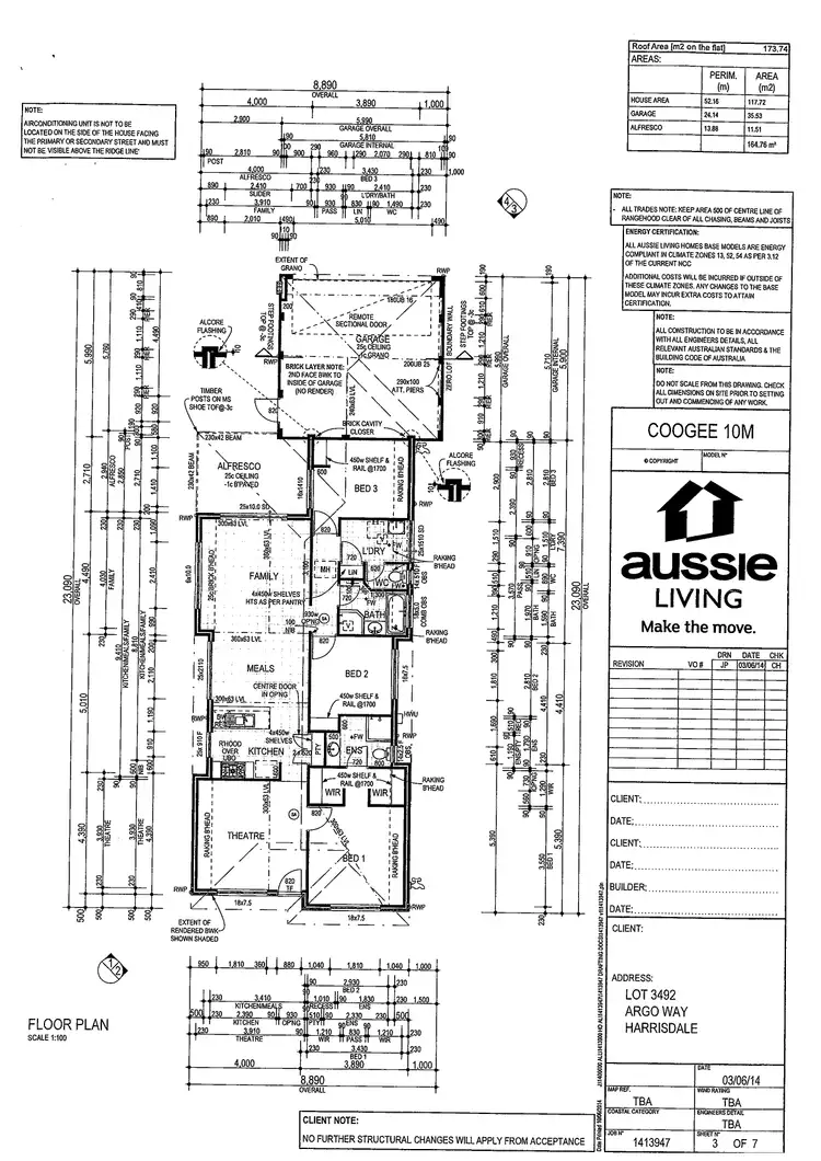 Floorplan of Homely house listing, 3 Argo Way, Harrisdale WA 6112