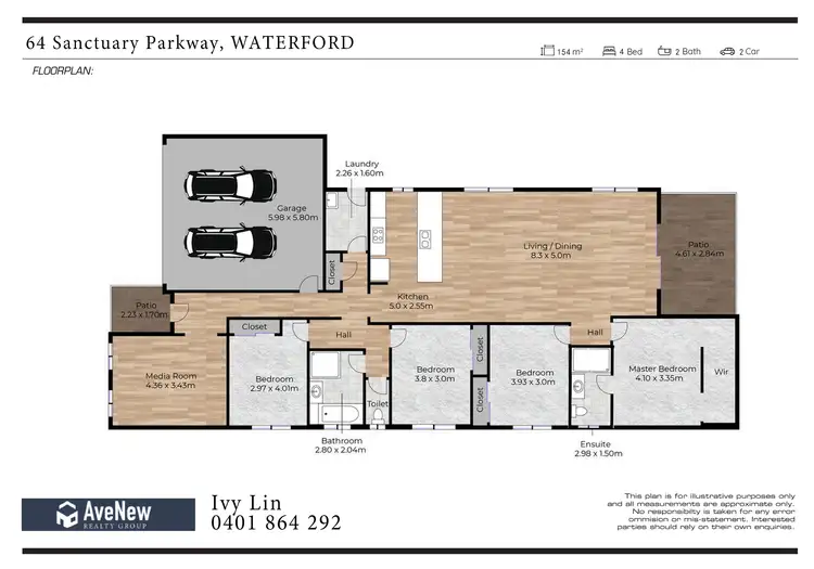 Floorplan of Homely house listing, 64 Sanctuary Parkway, Waterford QLD 4133