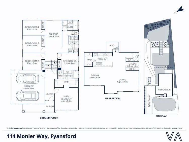 Floorplan of Homely house listing, 114 Monier Way, Fyansford VIC 3218