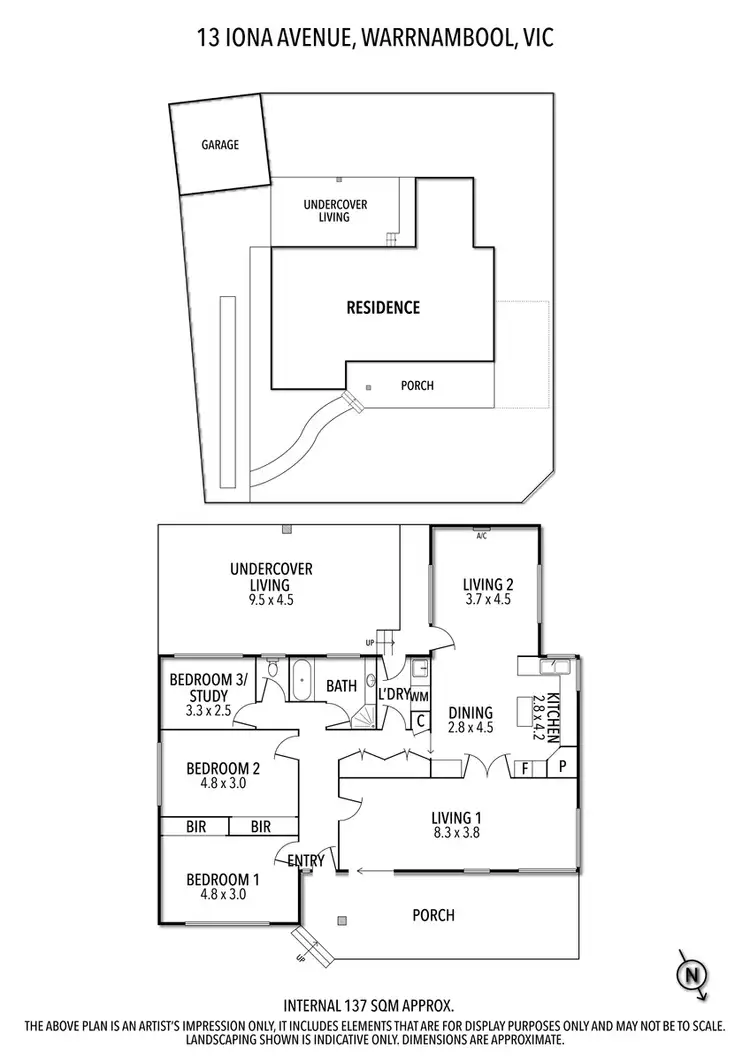 Floorplan of Homely house listing, 13 Iona Avenue, Warrnambool VIC 3280