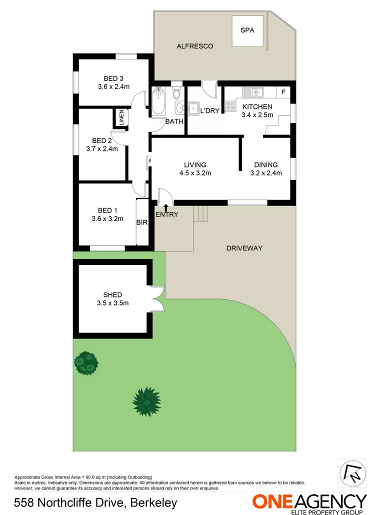 Floorplan of Homely house listing, 558 Northcliffe Drive, Berkeley NSW 2506