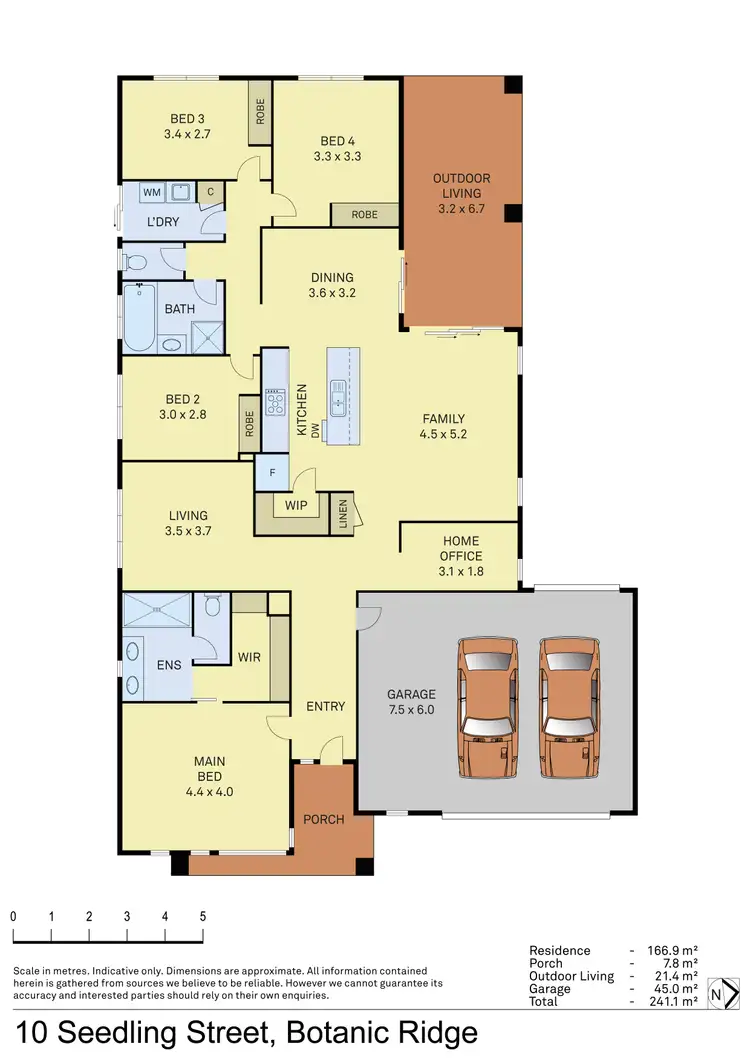 Floorplan of Homely house listing, 10 Seedling Street, Botanic Ridge VIC 3977