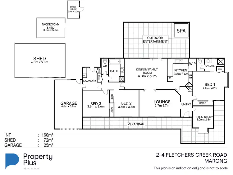 Floorplan of Homely house listing, 2-4 Fletchers Creek Road, Marong VIC 3515