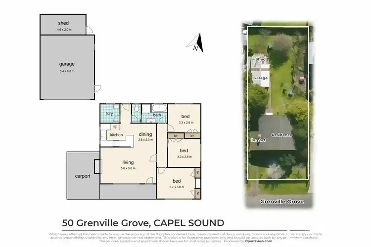 Floorplan of Homely house listing, 50 Grenville Grove, Capel Sound VIC 3940