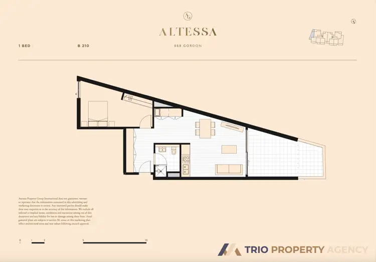 Floorplan of Homely apartment listing, 210/888B Pacific Highway (Entry via Fitzsimons Lane), Gordon NSW 2072