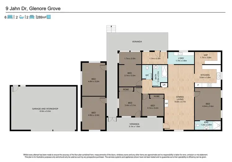 Floorplan of Homely house listing, 9 Jahn Drive, Glenore Grove QLD 4342