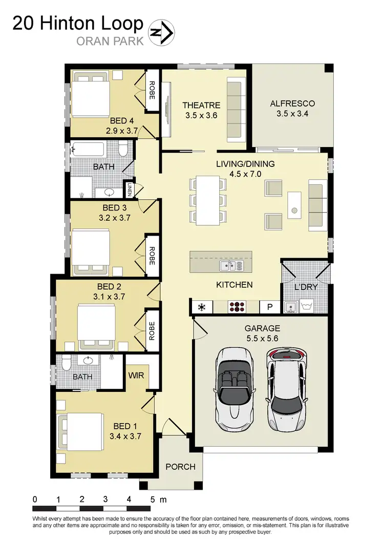 Floorplan of Homely house listing, 20 Hinton Loop, Oran Park NSW 2570