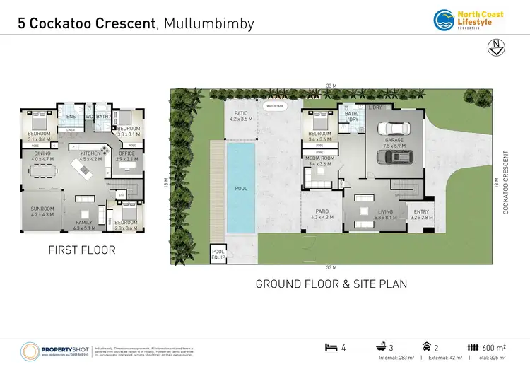 Floorplan of Homely house listing, 5 Cockatoo Crescent, Mullumbimby NSW 2482