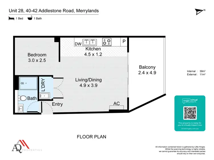 Floorplan of Homely apartment listing, 28/42 Addlestone Road, Merrylands NSW 2160