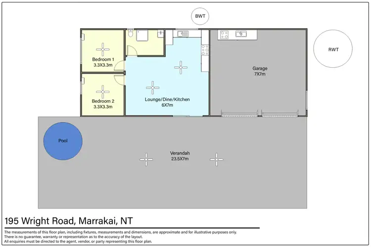 Floorplan of Homely house listing, 195 Wright Rd, Marrakai NT 822