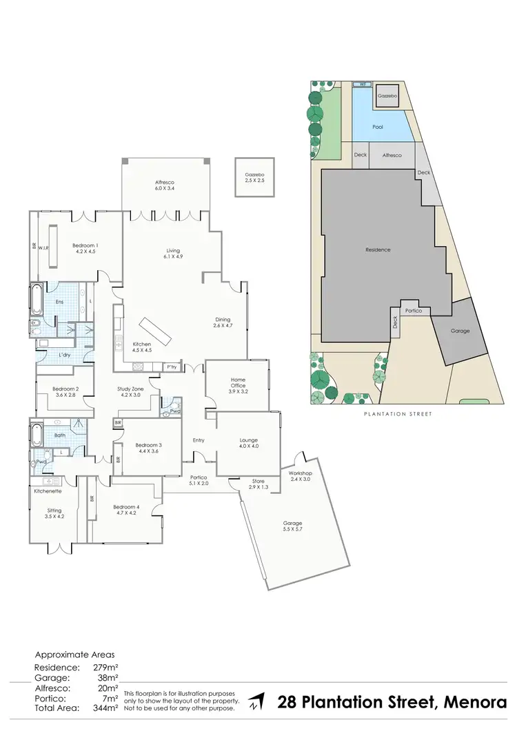 Floorplan of Homely house listing, 28 Plantation Street, Menora WA 6050