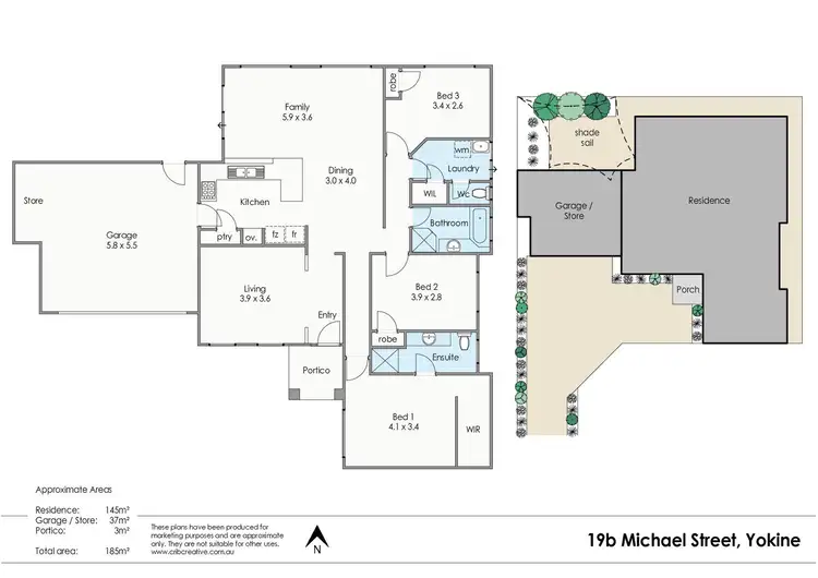 Floorplan of Homely house listing, 19B Michael Street, Yokine WA 6060