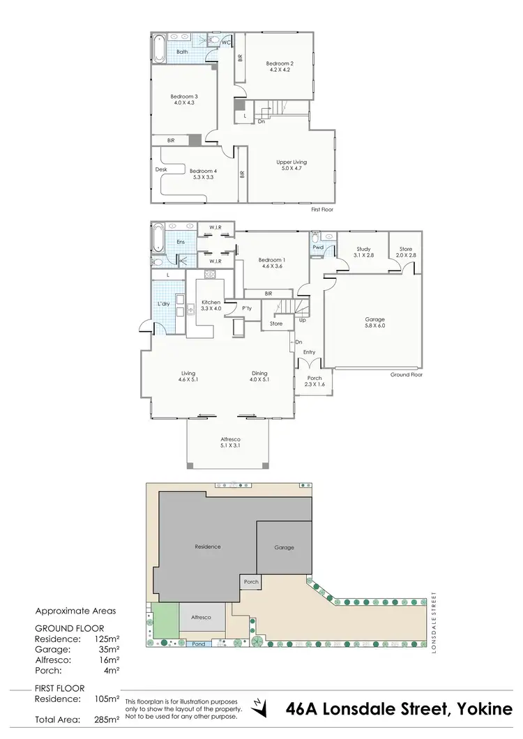 Floorplan of Homely house listing, 46A Lonsdale Street, Yokine WA 6060