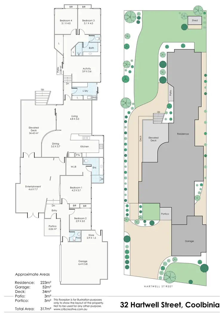 Floorplan of Homely house listing, 32 Hartwell Street, Coolbinia WA 6050