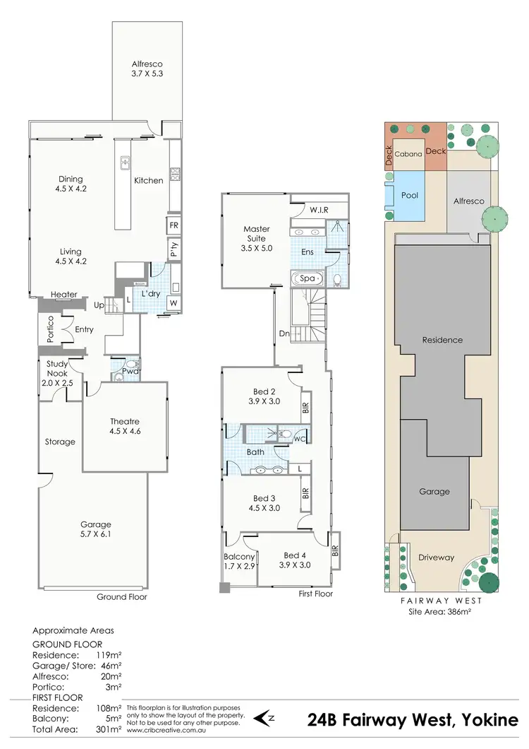 Floorplan of Homely house listing, 24B Fairway West, Yokine WA 6060