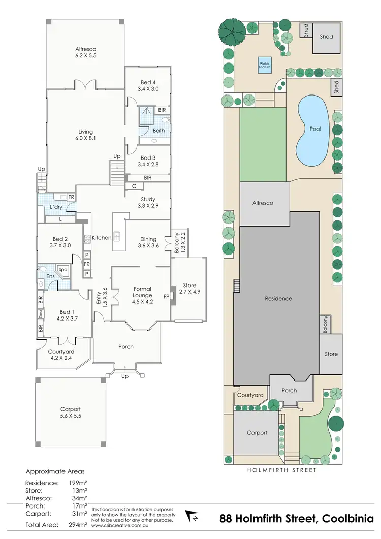 Floorplan of Homely house listing, 88 Holmfirth Street, Coolbinia WA 6050