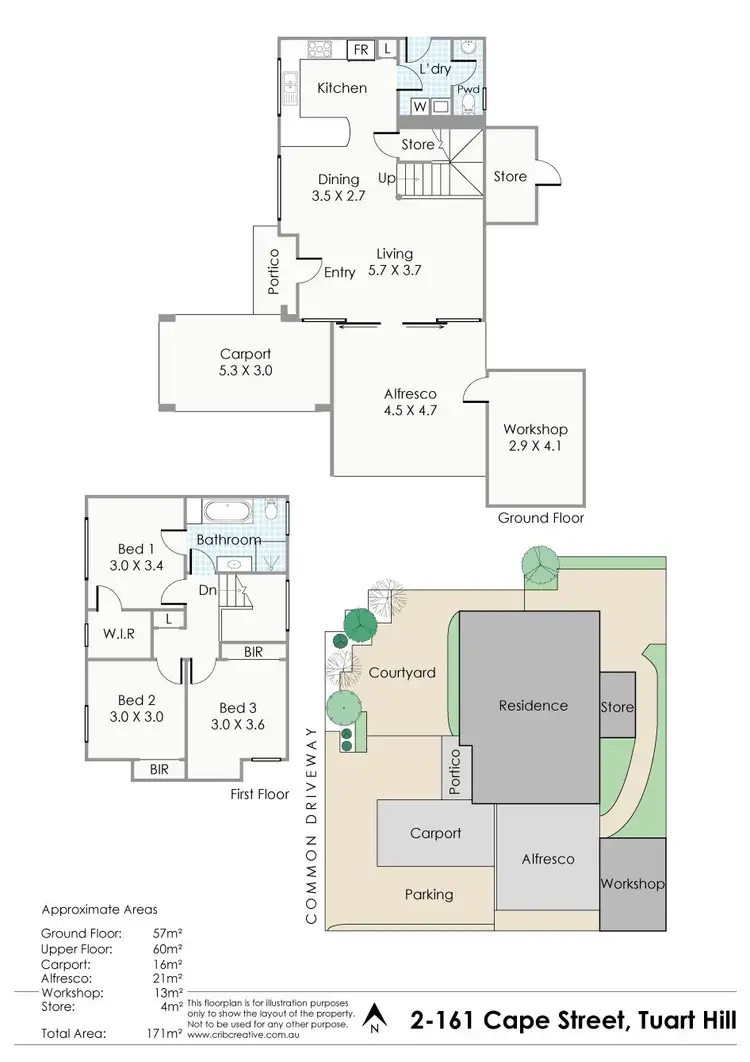 Floorplan of Homely house listing, 161B Cape Street, Tuart Hill WA 6060