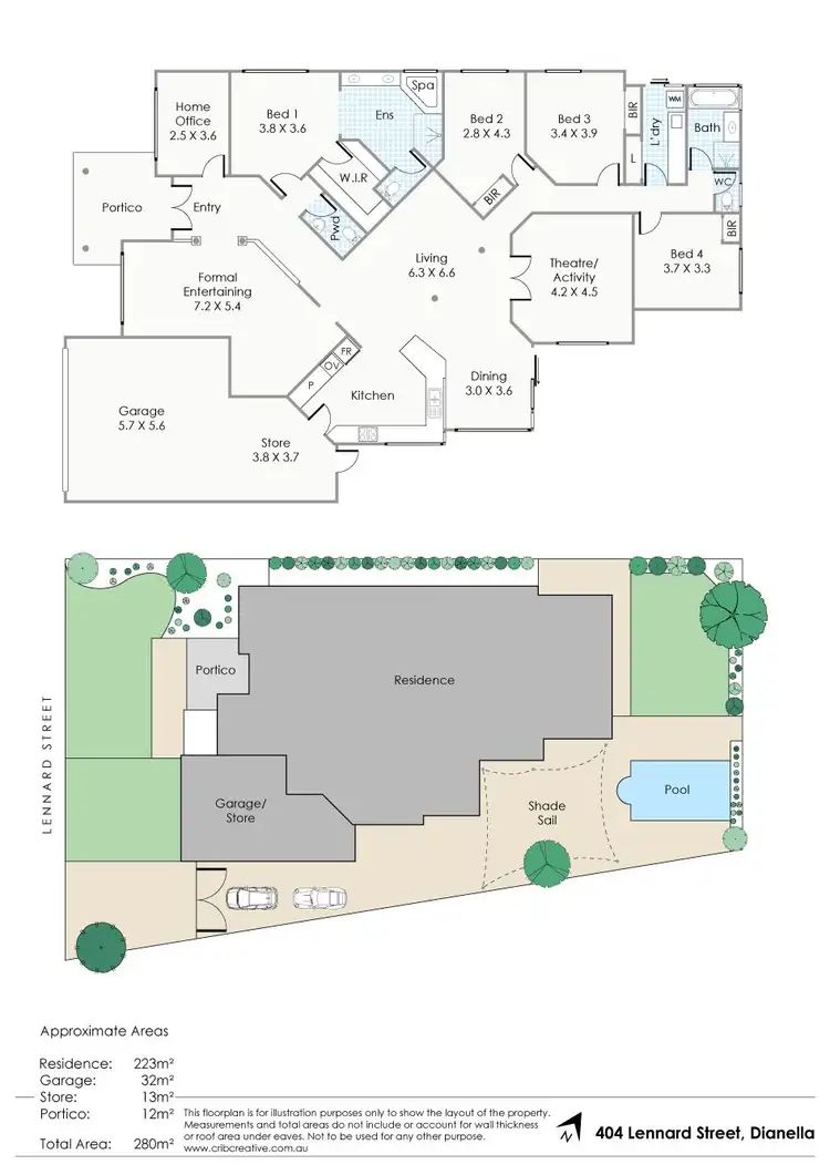 Floorplan of Homely house listing, 404 Lennard Street, Dianella WA 6059