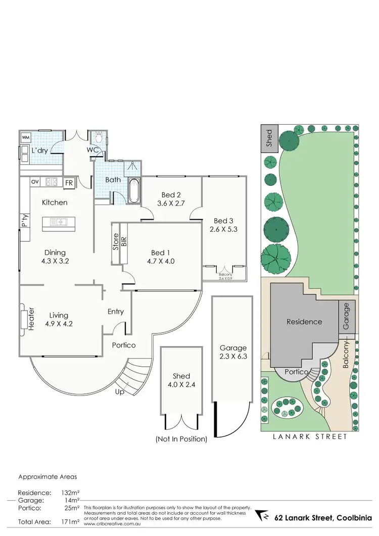 Floorplan of Homely house listing, 62 Lanark Street, Coolbinia WA 6050
