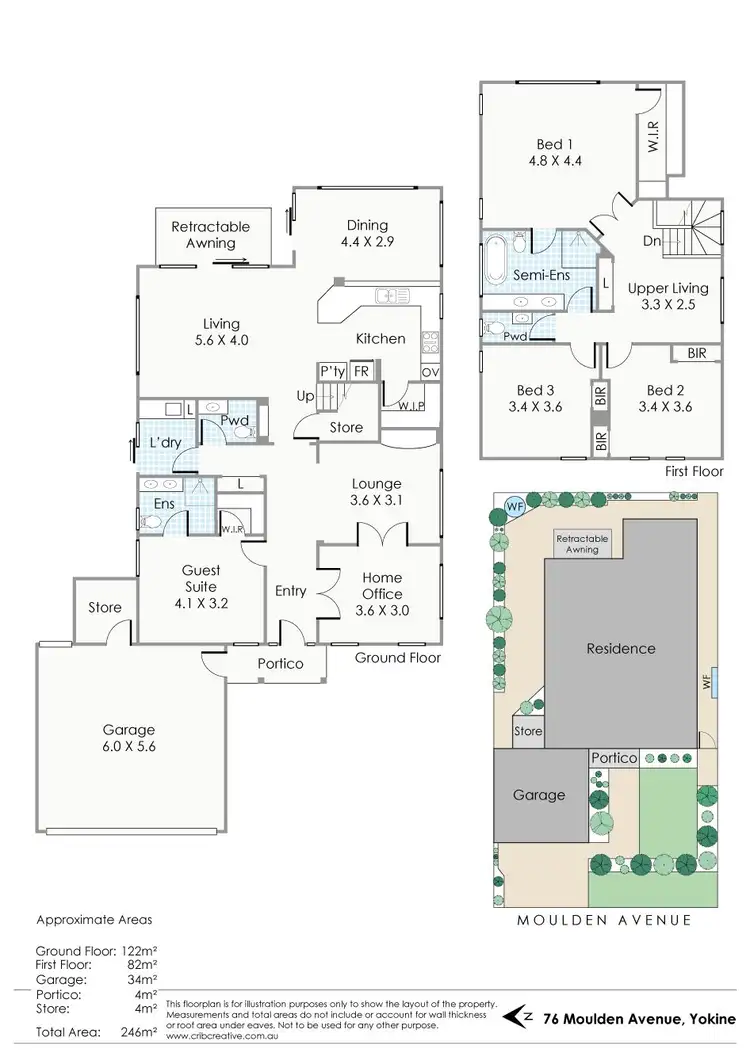Floorplan of Homely house listing, 76 Moulden Avenue, Yokine WA 6060