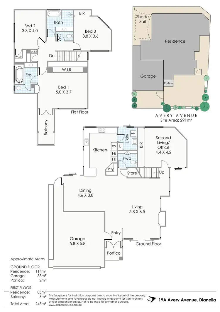 Floorplan of Homely house listing, 19A Avery Avenue, Dianella WA 6059