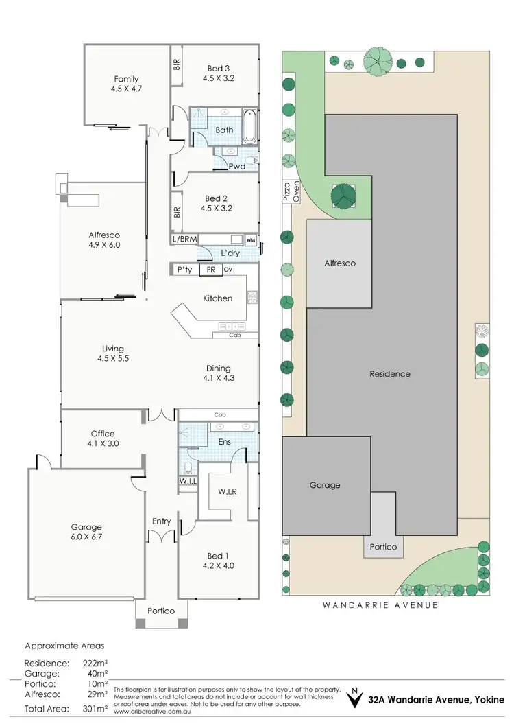 Floorplan of Homely house listing, 32A Wandarrie Avenue, Yokine WA 6060