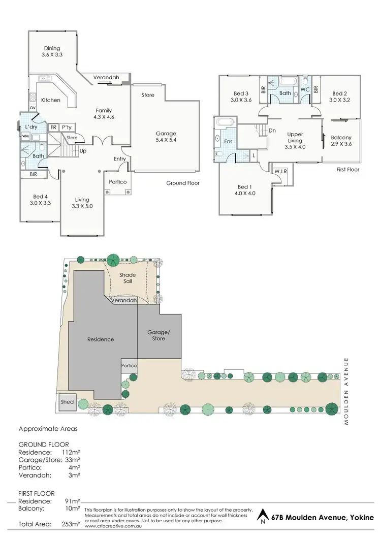 Floorplan of Homely house listing, 67B Moulden Avenue, Yokine WA 6060