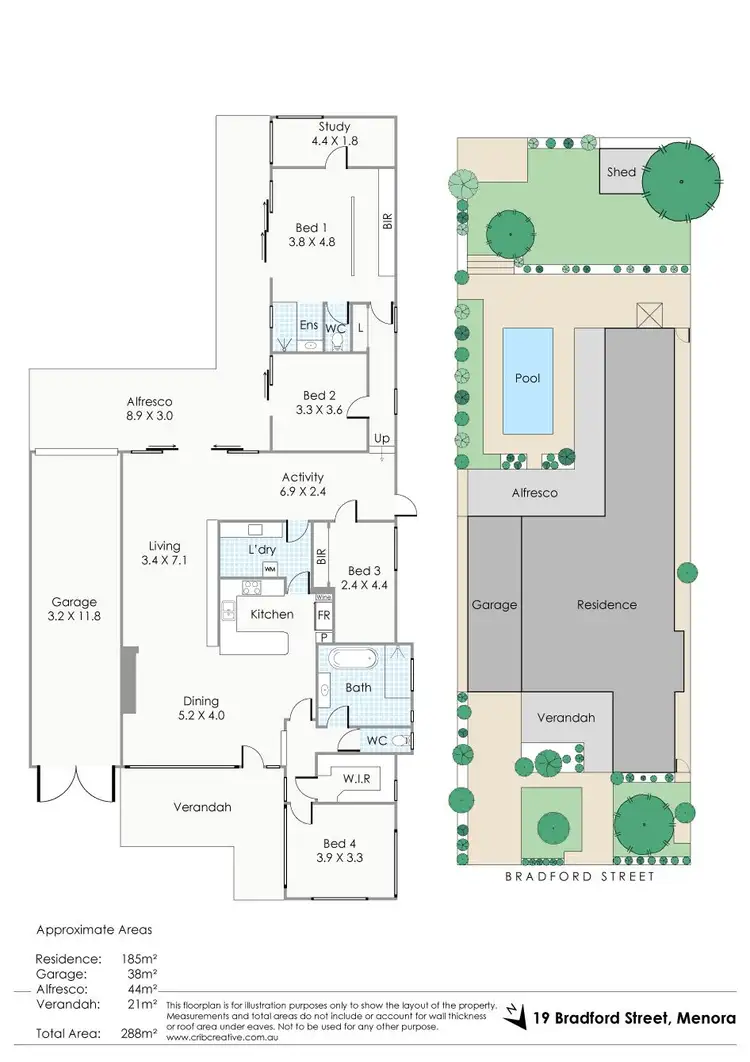 Floorplan of Homely house listing, 19 Bradford Street, Menora WA 6050