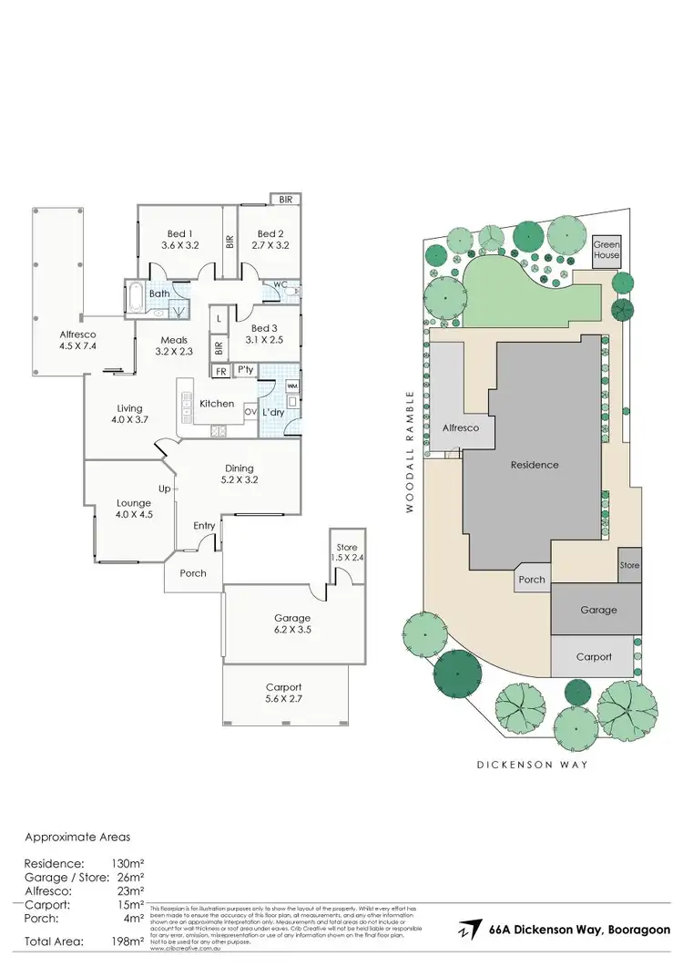 Floorplan of Homely house listing, 66A Dickenson Way, Booragoon WA 6154