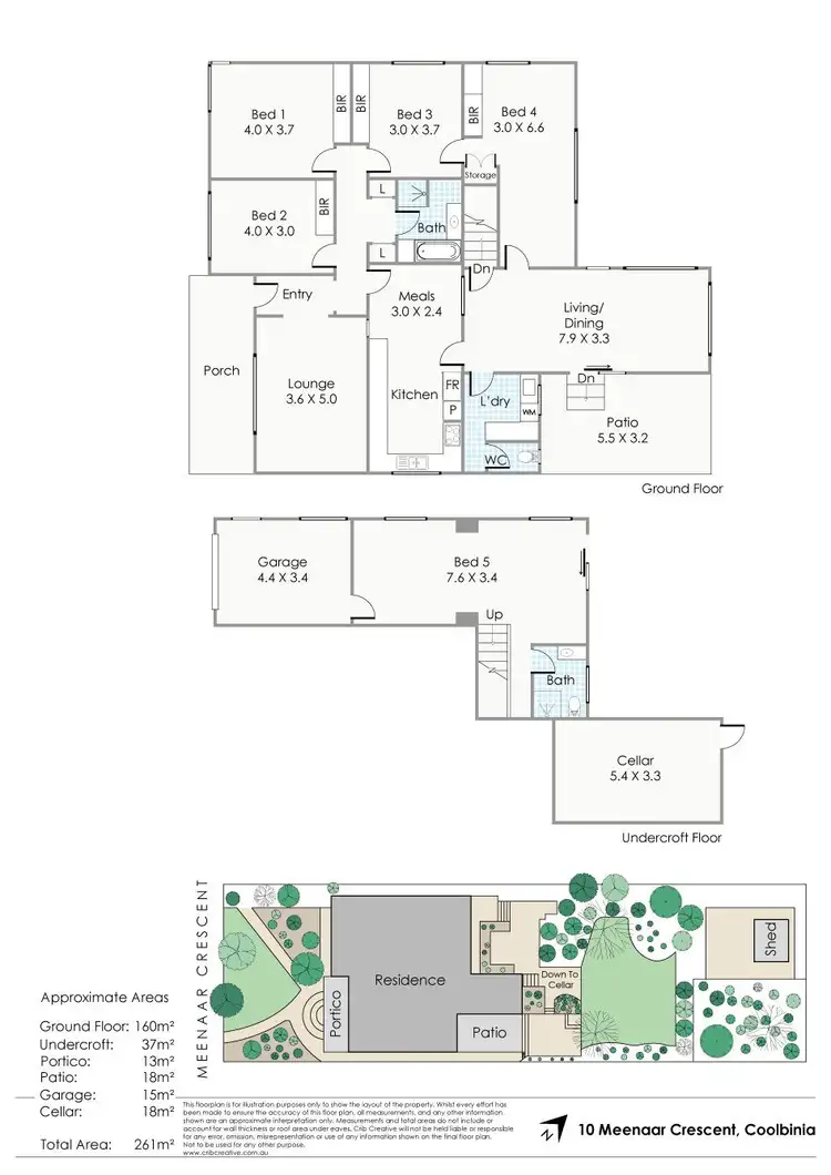 Floorplan of Homely house listing, 10 Meenaar Crescent, Coolbinia WA 6050