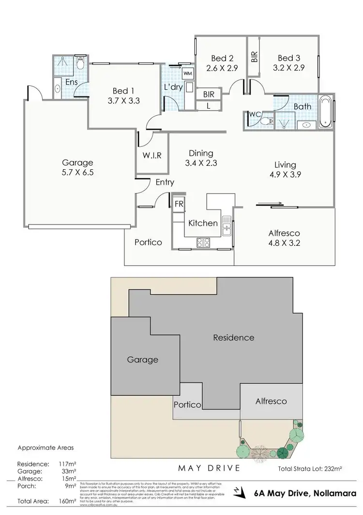 Floorplan of Homely house listing, 6A May Drive, Nollamara WA 6061