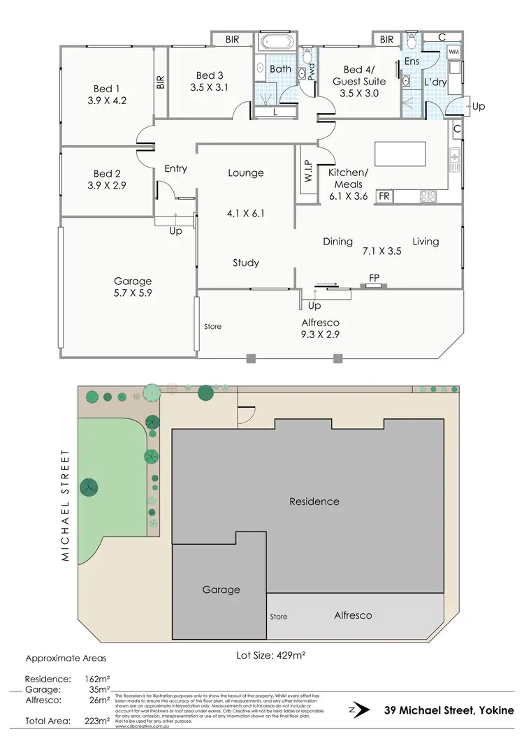Floorplan of Homely house listing, 39 Michael Street, Yokine WA 6060