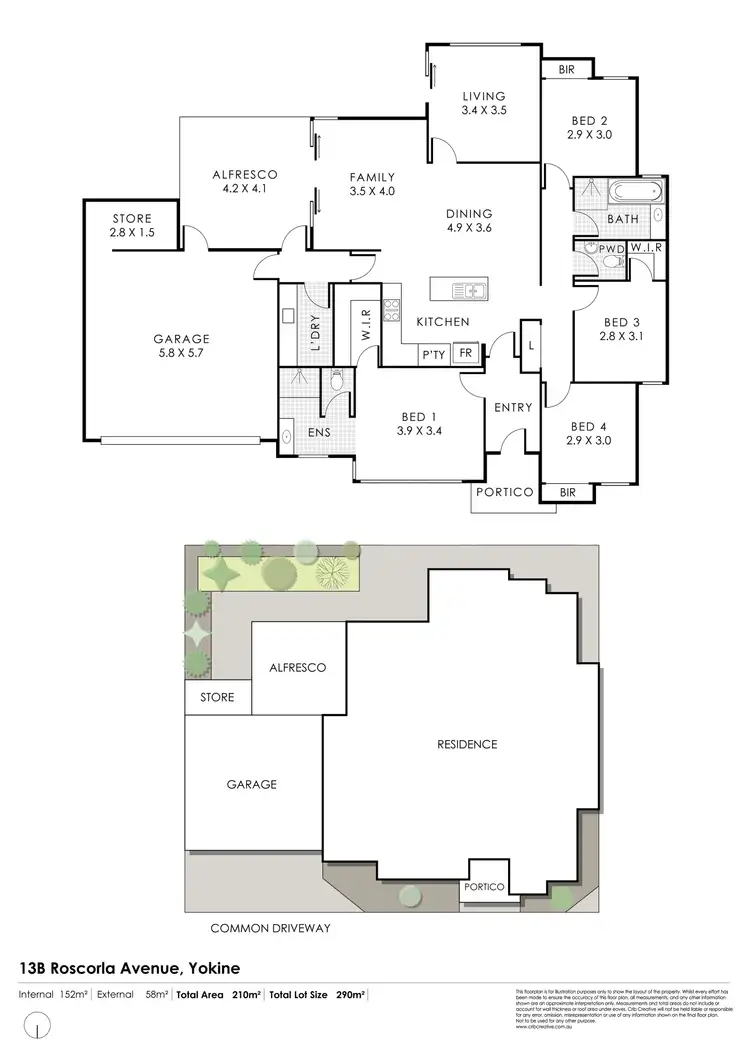 Floorplan of Homely house listing, 13B Roscorla Avenue, Yokine WA 6060