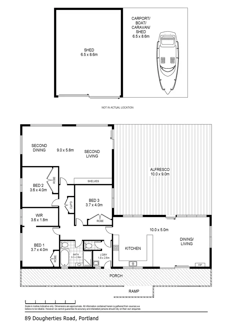 Floorplan of Homely house listing, 89 Dougherties Road, Portland VIC 3305