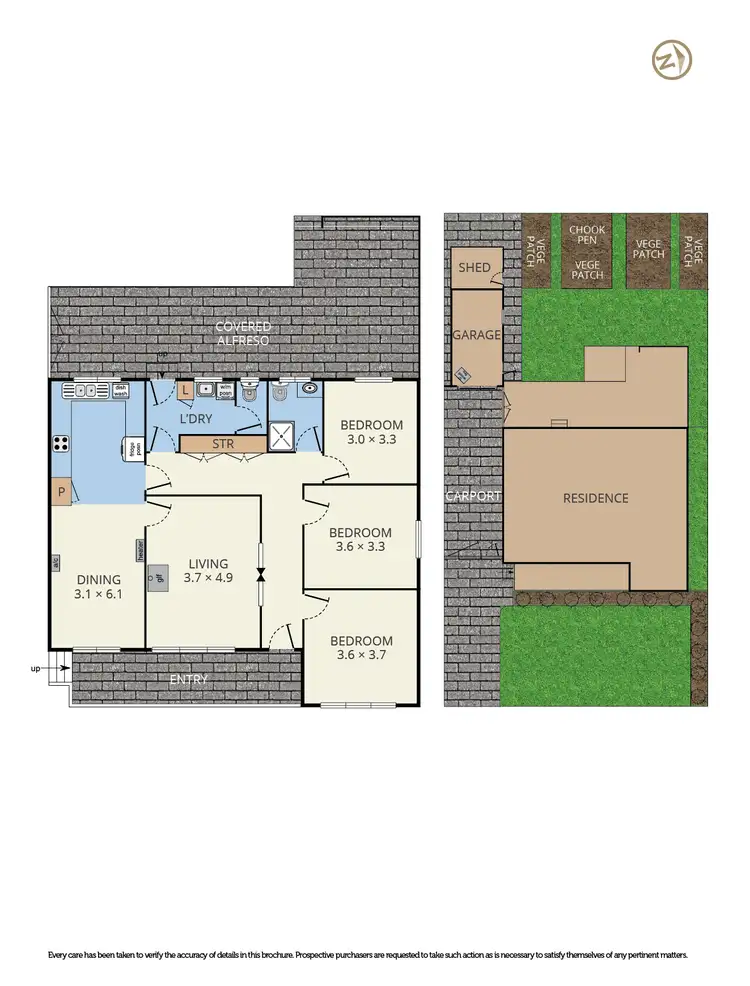 Floorplan of Homely house listing, 12 Brunet Street, Dandenong North VIC 3175