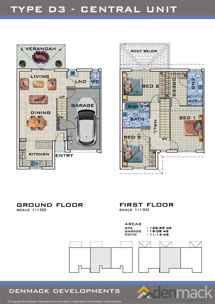 Floorplan of Homely townhouse listing, 11/20 Stewart Road, Griffin QLD 4503