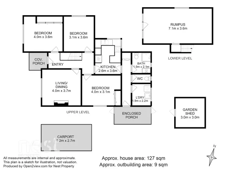 Floorplan of Homely house listing, 1 Regent Street, Sandy Bay TAS 7005