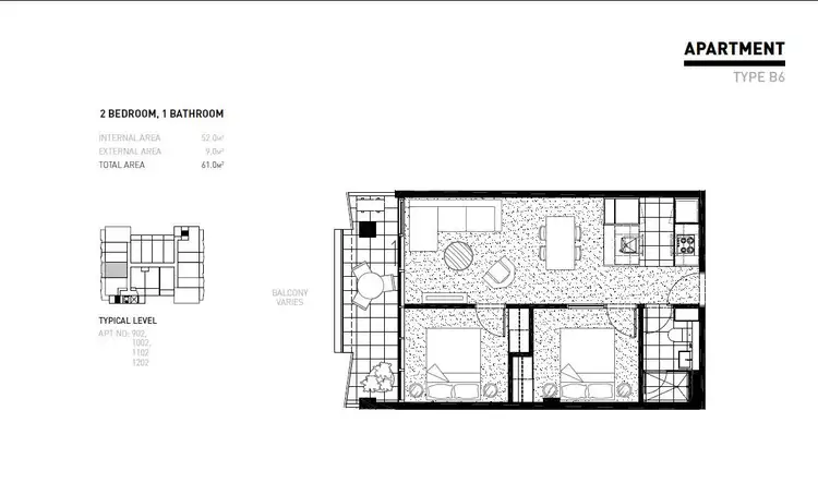 Floorplan of Homely apartment listing, 902/601-611 Little Collins Street, Melbourne VIC 3000