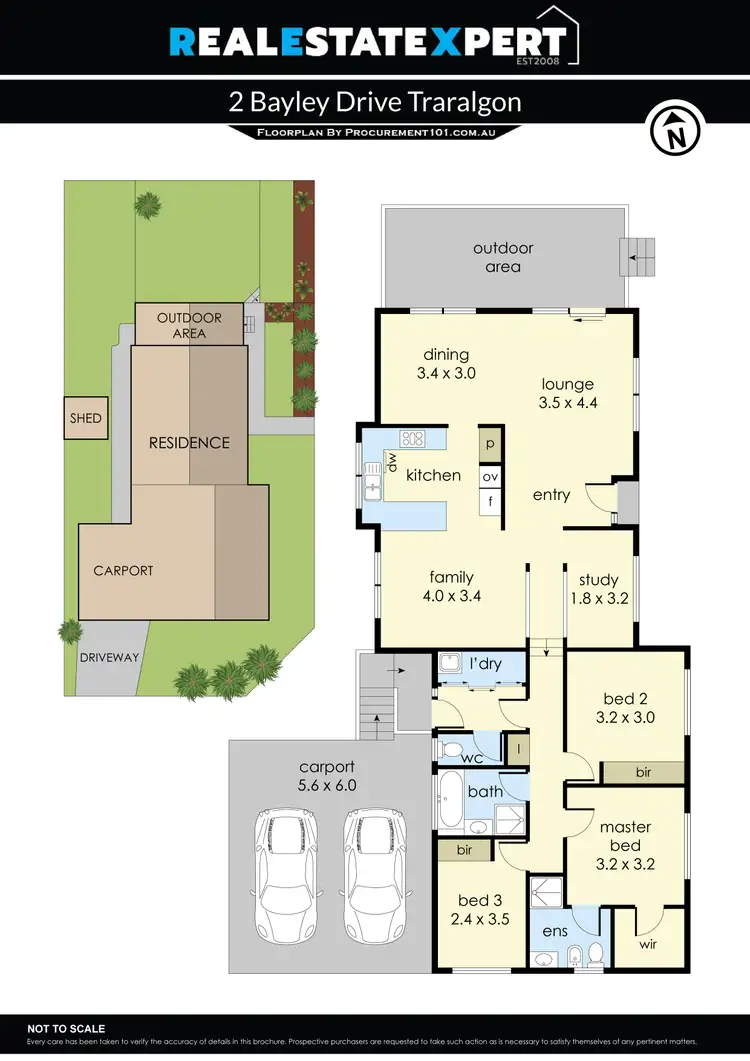 Floorplan of Homely house listing, 2 Bayley Drive, Traralgon VIC 3844